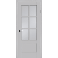 Купить Межкомнатная дверь экошпон Profilo Porte PSC-43 агат остеклённая