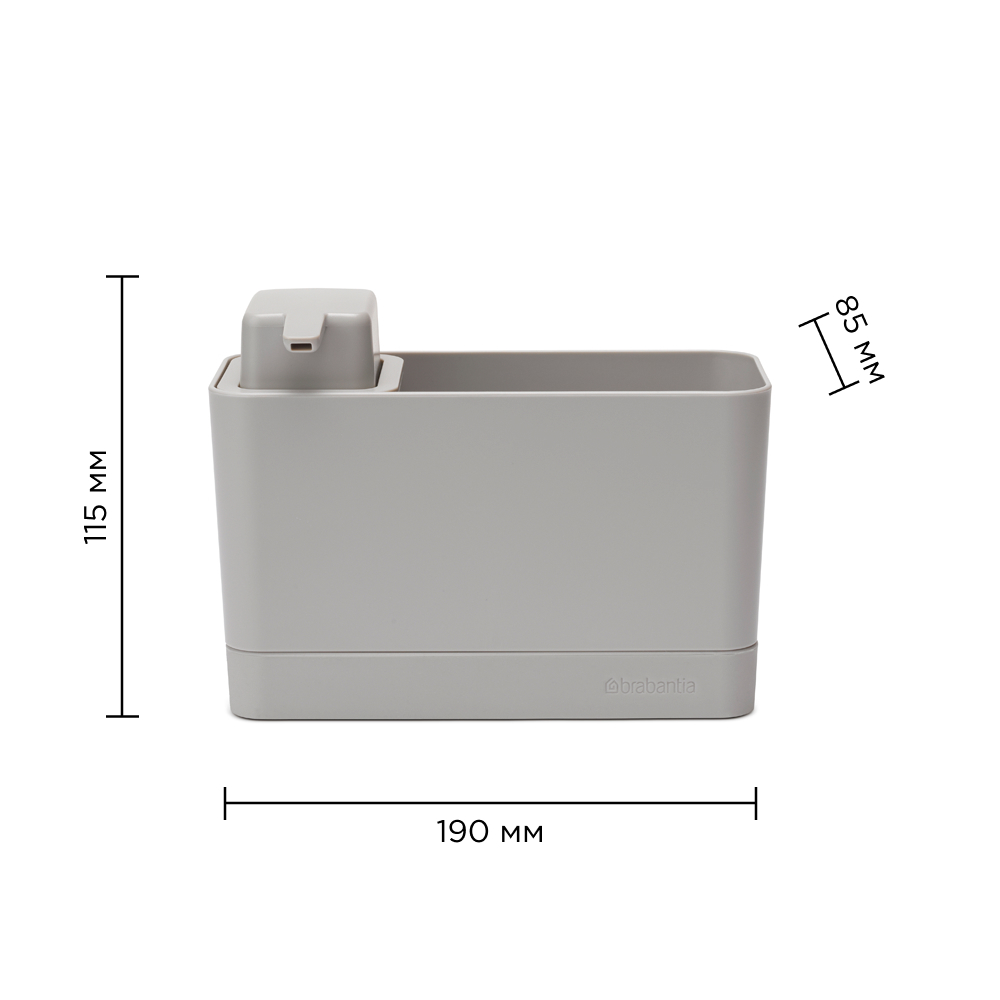 Набор аксессуаров для раковины, 2 пр., Серый, арт. 302800 - фото 6