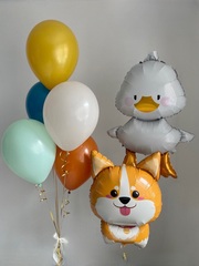 Воздушные шары Гусь Обнимусь, Корги №3148