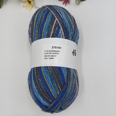 Носочная пряжа Арт. Nako Турция - 16