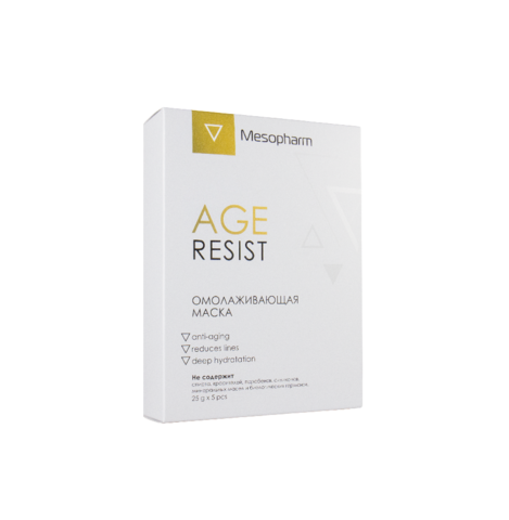 MESOPHARM AGE RESIST MASK SHEET 5 pieces x 25ml