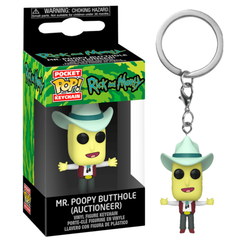 Брелок Funko POP! Rick and Morty: Mr. Poopybutthole Auctioneer