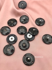 Кнопки пришивные черные перламутровые