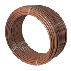 Трубка слепая двухслойная 16 мм, стенка 1,2мм, коричневая, 100м