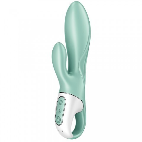 Вибратор-кролик Satisfyer Air Pump Bunny 5+, мятный