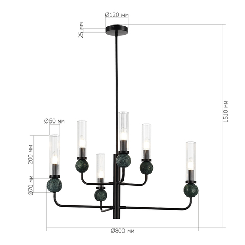 Светильник подвесной ST Luce Medea SL1244.403.06