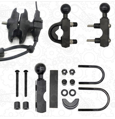 Металлический держатель с USB-разъемом для телефона на руль мотоцикла, X-80