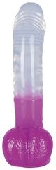 Прозрачно-фиолетовый гелевый фаллоимитатор Ready Mate - 19 см. - 