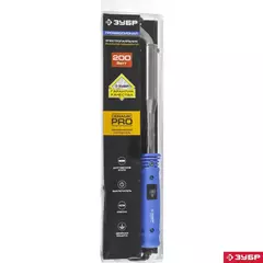 ЗУБР Ceramic PRO, 200 Вт, клин, высокомощный электропаяльник с пластиковой рукояткой, Профессионал (55301-200)