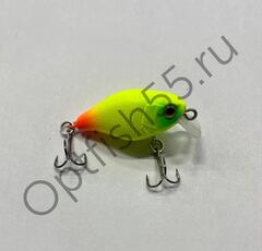 Воблер Rosy Down Chubby 38F 38мм, 4гр, загл.0,5-1,0м