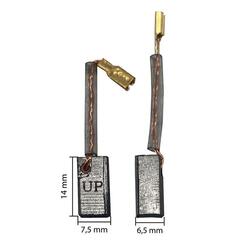 Щетка графитовая UNITED PARTS 6,5х7,5х14мм для HITACHI (аналог 999005/999067) (10шт)
