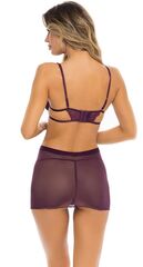 Соблазнительная сорочка Sneak Peak Chemise Set - 
