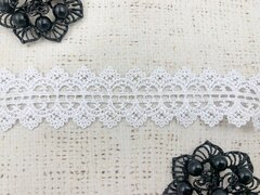 Кружево плетёное, ш. 3 см, белый