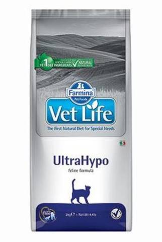 Farmina Vet Life Ultrahypo сухой корм диета для кошек при пищевой аллергии 400г