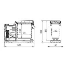 Компрессорный автохолодильник Alpicool CF8 (black) (12V/24V/220V, 8л)