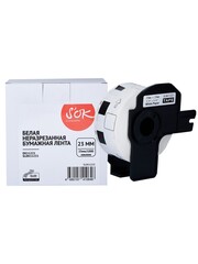 Лента S'OK by Sakura Printing DK11221 для Brother QL 1050, 1050n, 1060n, 500, 500A, 500BS, 500BW, 550, 560, 560VP, 570, 580N, 650TD, 23мм, 1000 наклеек