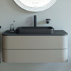 Duravit Happy D.2 Plus Тумба подвесная 408x1000x550мм под раковину, 2 ящика, цвет: stone grey satin matt HP497109292