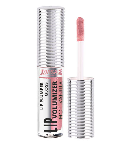 LuxVisage Блеск-плампер для губ LIP volumizer hot vanilla, тон 305 Rosewood,Unicorn 2.9г