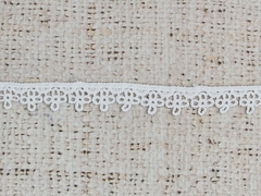 Кружево плетеное, ш. 1,2 см, молочный