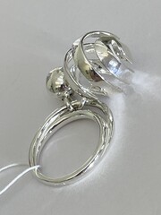 Спиральки (кольцо из серебра)
