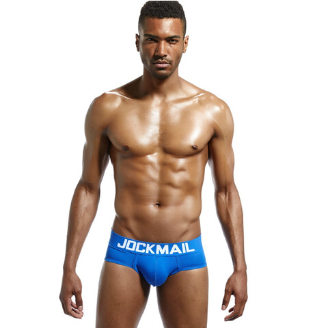 Мужские трусы брифы синие JOCKMAIL JM2023-9