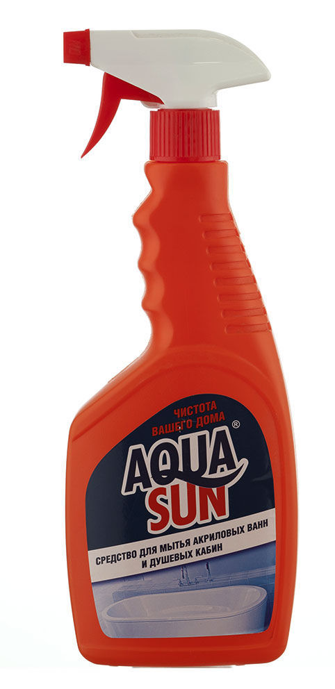 Купить Aquasun  для мытья акриловых ванн и душевых кабин 500 мл .