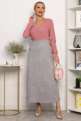 Юбка макси Алана (серая) Ю14255-6М LT Collection
