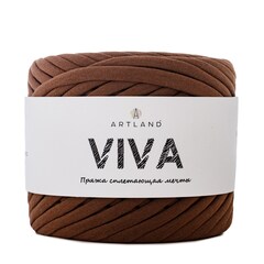 Трикотажная пряжа Viva, 100% х/б, 300 гр, 100 м, коричневый