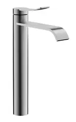 Смеситель для раковины BELZ B11812-1 высокий, нержавеющая сталь, сатин