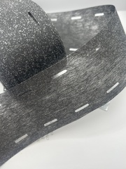 Клеевая корсажная лента черная