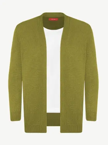 Кардиган с планкой из экохлопка