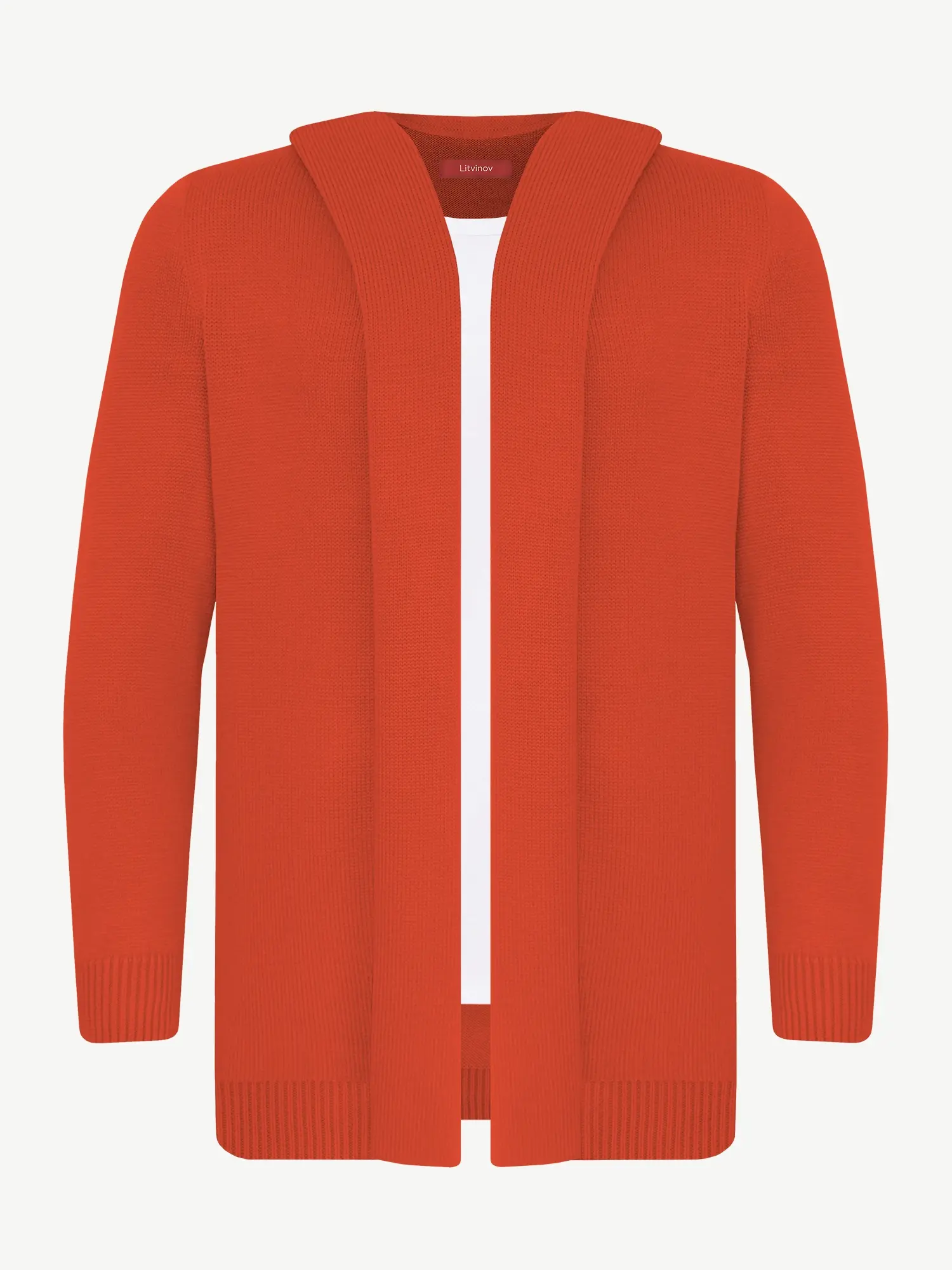 Кардиган с капюшоном из шелка