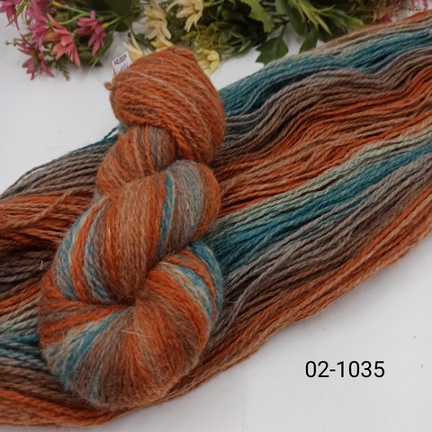 Дундага 6/2 шерсть секционного окрашивания 02-1035