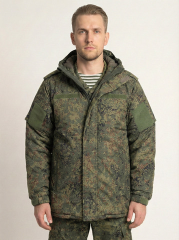 Бушлат ВКБО зеленая цифра (ткань таслан) (А)