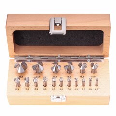 Набор зенковок 90° 4,3-25мм DIN335C 3z HSS 17шт Ruko 102155