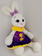 Зайка в сиреневом платье (стоячие ушки)