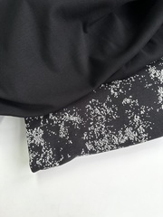 Трикотаж кашкорсе, Светло-черный