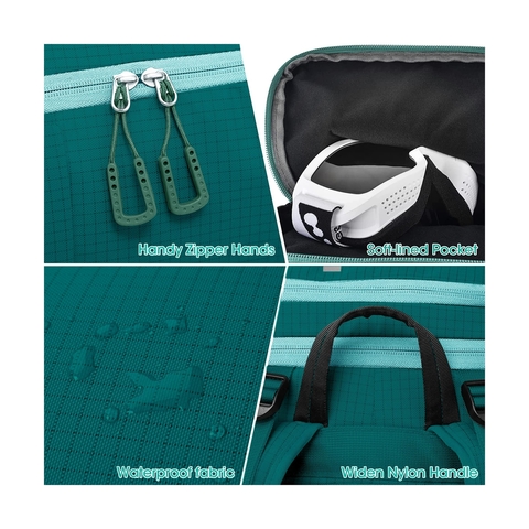 Картинка рюкзак для ботинок Nevo Rhino 9066-SY Green - 8