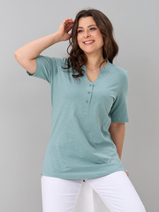 Блузка БЛ-122/фламли-шалфей