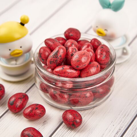 Драже шоколадное с миндалем «Яички красные» 100 гр