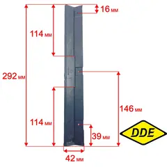 Пластина DDE STE160 скребок (919-907-02)