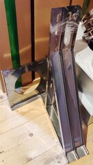 Опора тройника L-1000 мм. нерж. (AISI 430/1 мм), ECOFLUE