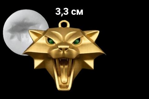 Силиконовый молд Голова ведьмака средняя