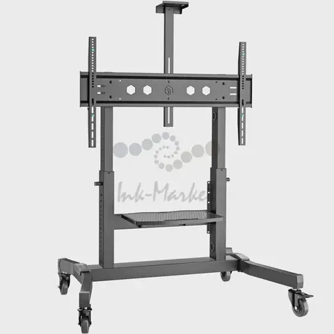ONKRON мобильная стойка для ТВ 50"-100", макс 120кг, наклонная, чёрная TS1991