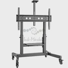 ONKRON мобильная стойка для ТВ 50"-100", макс 120кг, наклонная, чёрная TS1991