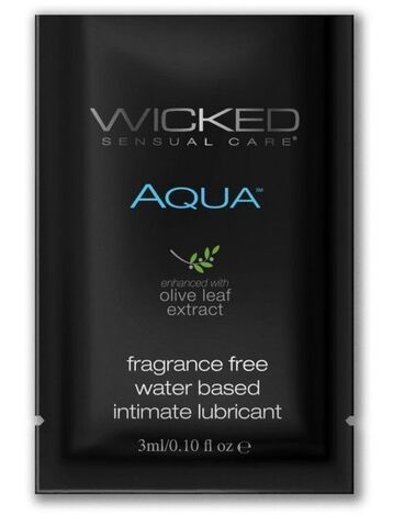 Легкий лубрикант на водной основе с алое Wicked Aqua - 3 мл. - Wicked 90100