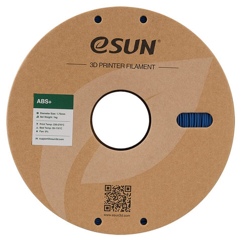 Катушка ABS+ пластика Esun, 1.75 мм, 1 кг, синяя