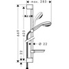 Душевой гарнитур 62,5 см 3 режима Hansgrohe Crometta 27764000