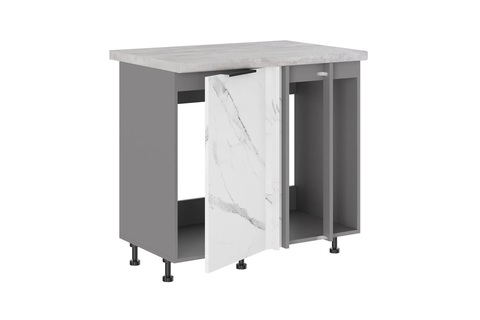 Брауни МП-1000 шкаф под мойку (Стол под мойку (прямой угол) одна створка+2 фальшпанели)