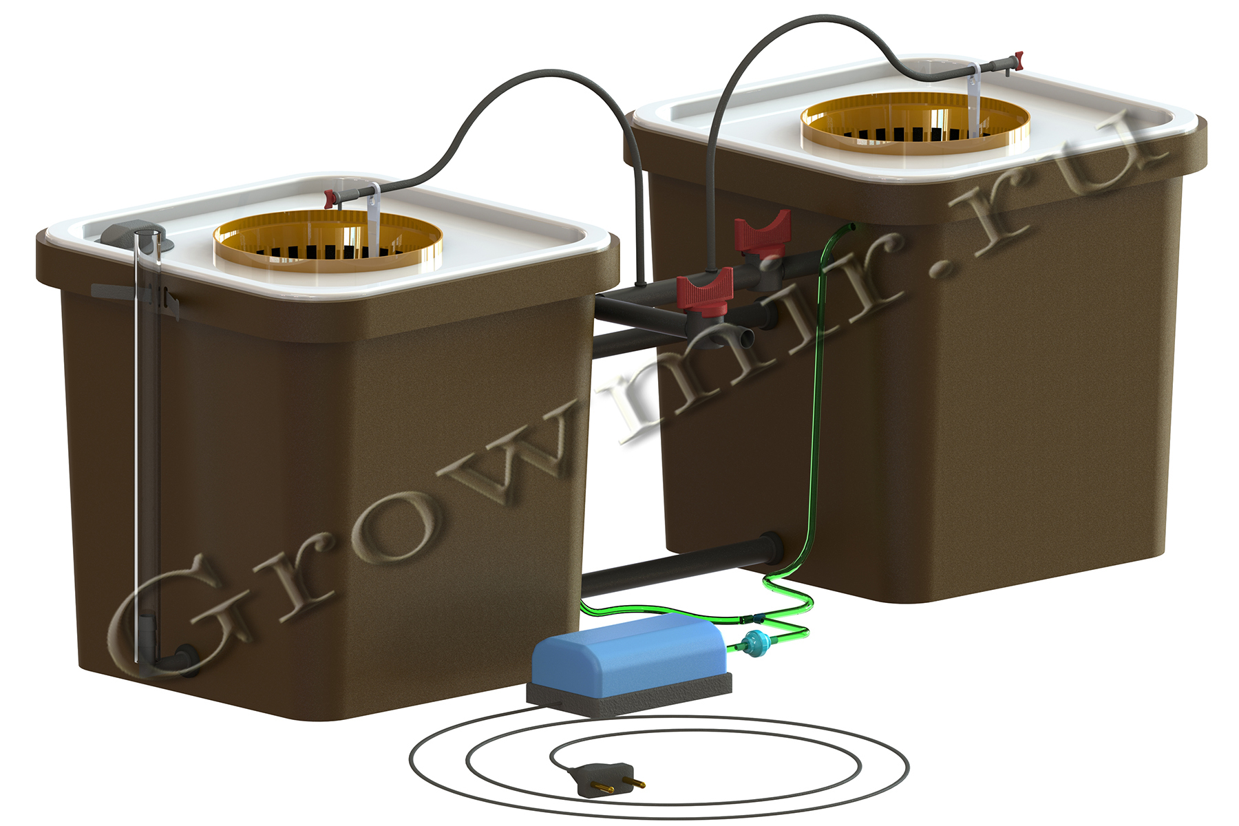 Интересна гидропоника? Гидропонная система CubePot DUO - вырасти 2 растения  самостоятельно!